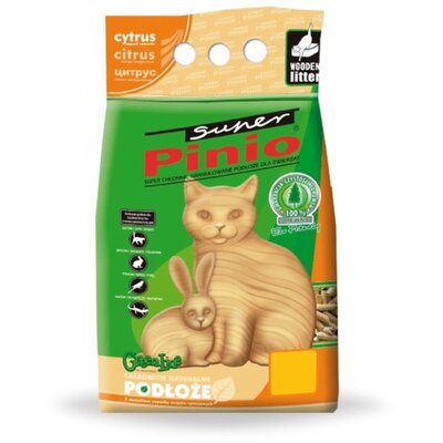 Żwirek dla kota SUPER PINIO Cytrus 35 L