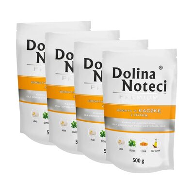 Karma dla psa DOLINA NOTECI Premium Kaczka z dynią 4 x 500 g