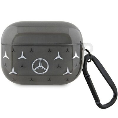 Etui MERCEDES Large Star Pattern do Apple AirPods Pro Czarny