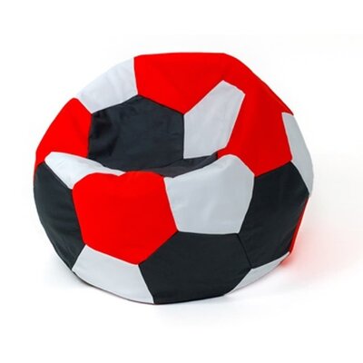 Pufa worek GO GIFT Piłka 1 XL Biało-czarno-czerwony 120 cm
