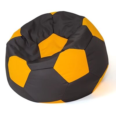 Pufa worek GO GIFT Piłka 10 Czarno-żółty L 80 cm