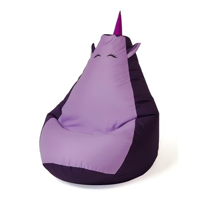 Pufa worek GO GIFT Jednorożec 2 L Fioletowy 105 x 80 cm