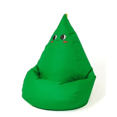 Pufa worek GO GIFT Dragonek L Zielony 105 x 80 cm