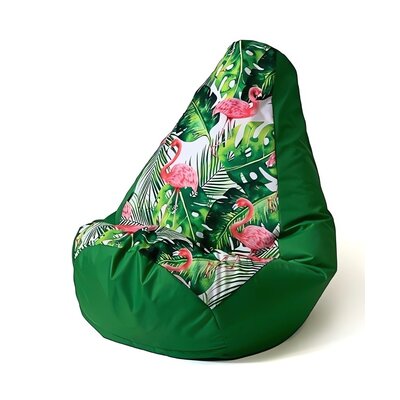 Pufa worek GO GIFT Gruszka Flaming XL Zielony 130 x 90 cm