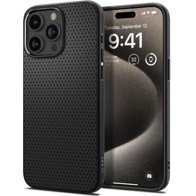 Etui SPIGEN Liquid Air do Apple iPhone 15 Pro Max Czarny