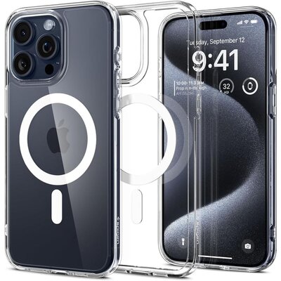 Etui SPIGEN Ultra Hybrid Mag MagSafe do Apple iPhone 15 Pro Biały
