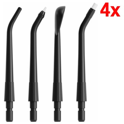 Oryginalna końcówka do irygatora TESLA TSL-PC-FS200BACC Czarny (4 szt.) (Idealna pielęgnacja zębów)