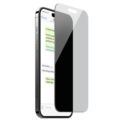 Zdjęcia - Pozostałe do telefonów komórkowych PURO Szkło prywatyzujące  Privacy Tempered Glass do Apple iPhone 15 Pro Max 