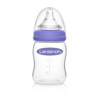 Butelka LANSINOH NaturalWave Teat 160 ml Przezroczysto-fioletowy