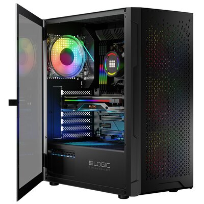 Obudowa LOGIC Aramis ARGB Midi Czarny