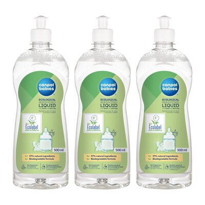 Płyn CANPOL BABIES do mycia smoczków i butelek 3 x 500 ml