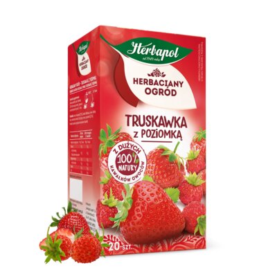 Herbata HERBAPOL Herbaciany Ogród Truskawka z poziomką (20 sztuk)