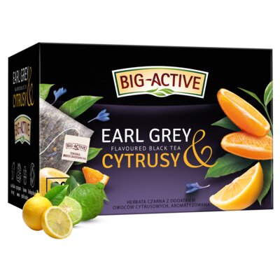 Herbata BIG ACTIVE Earl Grey & Cytrusy (20 sztuk)