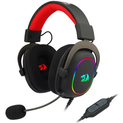 Słuchawki REDRAGON Zeus X H510 RGB Nauszne, Dźwięk przestrzenny Czarny