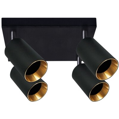 Lampa sufitowa GOLDLUX Maribel 4K 319944 Czarno-złoty