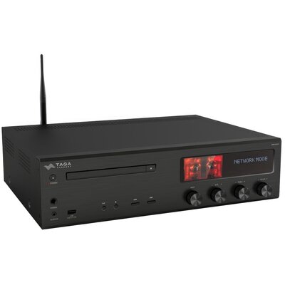 Amplituner Stereo TAGA HARMONY HTR-1500CD Czarny, Odtw.CD, Wi-Fi, Bluetooth, DLNA, UPNP, Spotify, Tuner FM/DAB+
