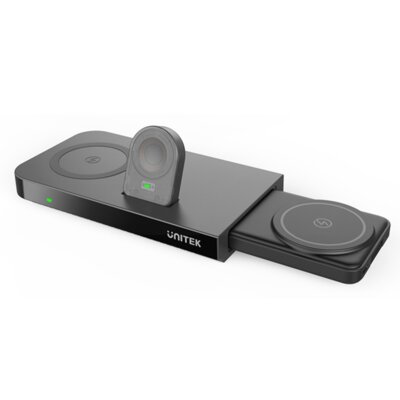Ładowarka indukcyjna UNITEK P1222A 48W MagSafe Czarny + powerbank