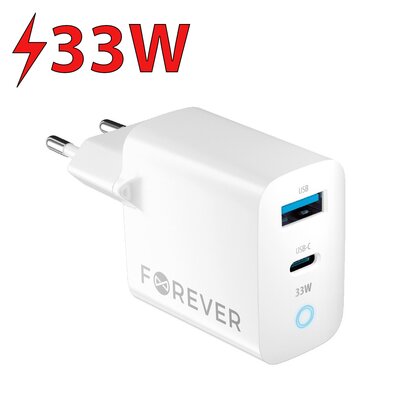Ładowarka sieciowa FOREVER QT-06-33AC 33W Biały