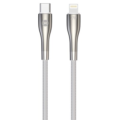 Zdjęcia - Kabel FOREVER  USB - Lightning  Sleek 27W 1 m Biały 