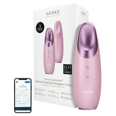 Masażer do oczu GESKE Cool & Warm 6w1 GK000003PK01 Różowy