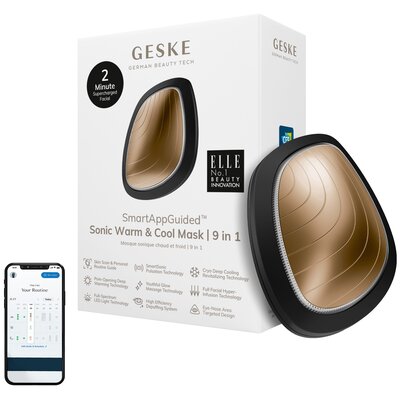 Masażer GESKE Sonic Warm & Cool Mask 9in1 GK000002GY01 Szary