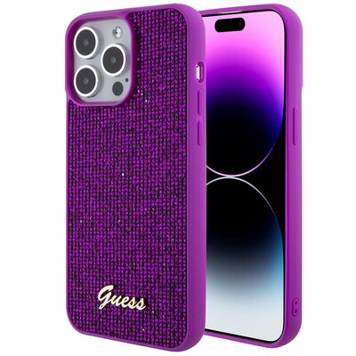 Etui GUESS Disco Metal Script do Apple iPhone 15 Pro Max Fuksja