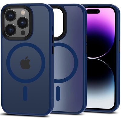 Etui TECH-PROTECT Airmatt Pro MagSafe do Apple iPhone 15 Pro Niebieski