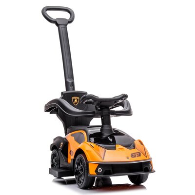 Jeździk SUN BABY Lamborghini Essenza SCV12 Pomarańczowy rączka