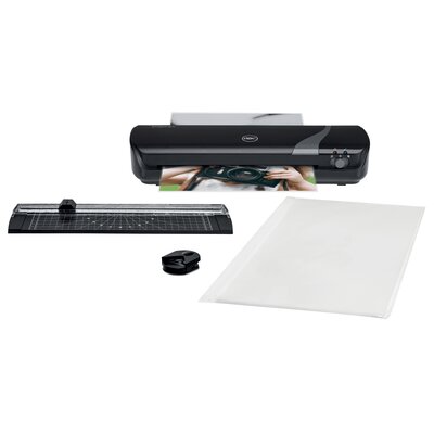 Laminator GBC Inspire+ A4 Szerokość laminacji 230 mm, Nagrzewanie 4 min Czarny (Zestaw 4w1 z trymerem)