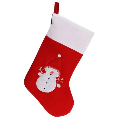 Skarpeta na prezenty CHRISTMAS DECORATION Bałwan 40 cm