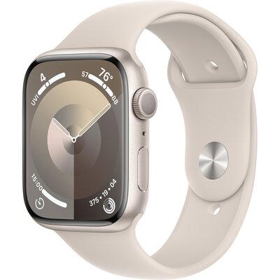 Zdjęcia - Smartwatche Apple Watch 9 GPS 45mm koperta z aluminium  + pasek s (księżycowa poświata)