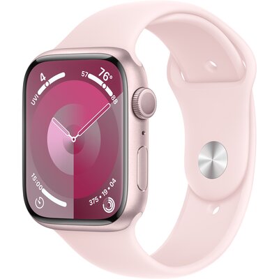 Фото - Смарт годинник Apple Watch 9 GPS 45mm koperta z aluminium  + pasek sportowy S/M ( (różowy)