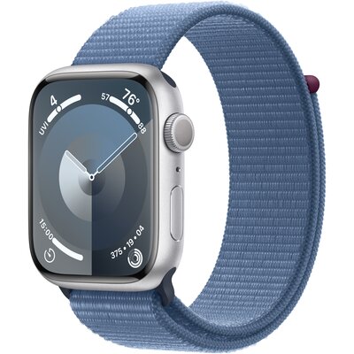Zdjęcia - Smartwatche Apple Watch 9 GPS 45mm koperta z aluminium  + opaska sportowa (zi (srebrny)