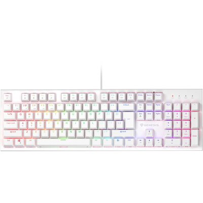 Klawiatura GENESIS Thor 303 Outemu Silent Peach Biały