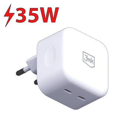 Фото - Зарядний пристрій 3MK Ładowarka sieciowa  Hyper Charger 35W Biały 