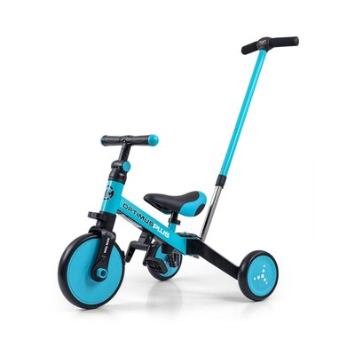 Rowerek biegowy MILLY MALLY Optimus Plus 4w1 Niebiesko-czarny