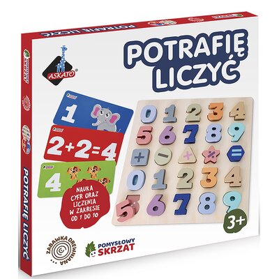 Zabawka edukacyjna ASKATO Pomysłowy skrzat Potrafię liczyć 118246