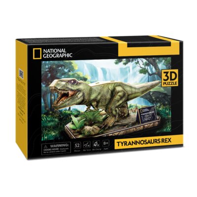 Puzzle 3D CUBIC FUN National Geographic T-Rex 306-DS1083H (52 elementy)