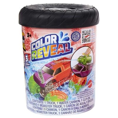 Samochód Hot Wheels Monster Trucks Color Reveal HJF39 (1 samochód)