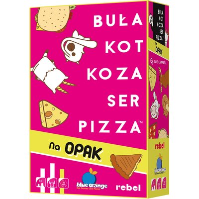 Gra karciana REBEL Buła, Kot, Koza, Ser, Pizza Na opak