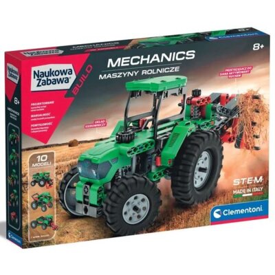 Klocki plastikowe CLEMENTONI Laboratorium Mechaniki Maszyny rolnicze C50794