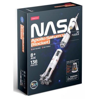 Puzzle 3D CUBIC FUN Nasa Apollo 306-DS1059H (136 elementów)