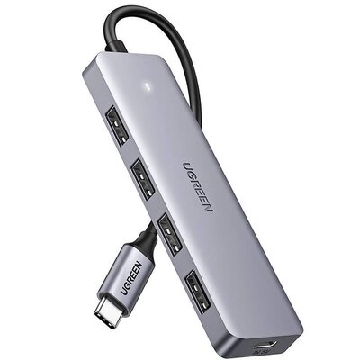 Hub UGREEN CM219 4w1 USB Typu C, Pasywny