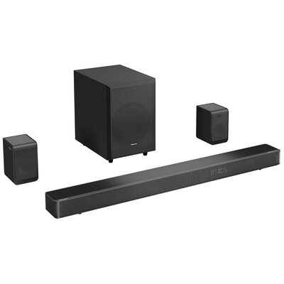 Soundbar HISENSE AX5120G Czarny 5.1.2-kanałowy, Bezprzewodowy Subwoofer, HDMI eARC, Dolby Atmos, DTS:X, HD Master
