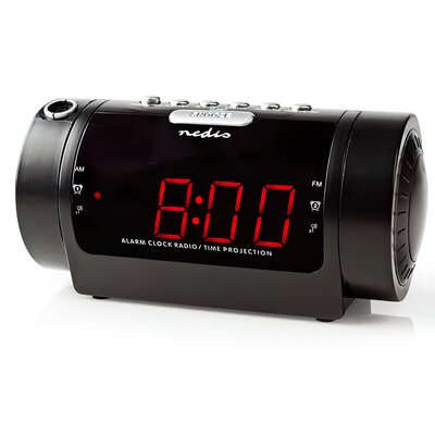 Radiobudzik NEDIS CLAR005BK Projektor Czarny