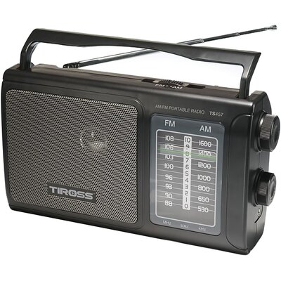 Radio TIROSS TS-457 Analogowe Przenośne Czarny