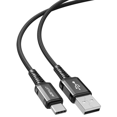 Фото - Кабель Acefast Kabel USB - USB-C  1.2 m Czarny C1-04-A-C BLACK 