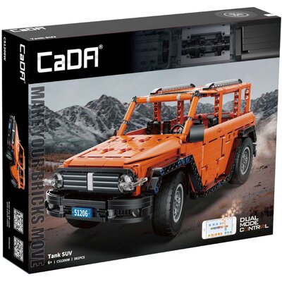 Klocki plastikowe CADA Make Your Bricks Move Tank SUV Zdalne sterowanie C51206W