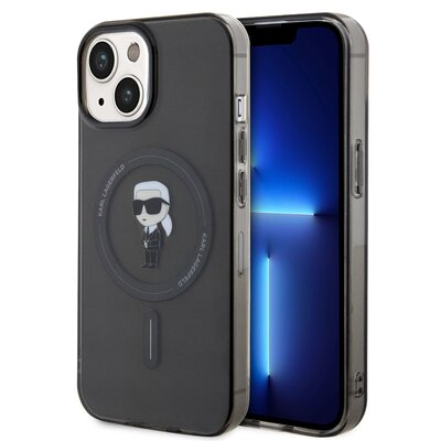 Etui KARL LAGERFELD IML Ikonik MagSafe do Apple iPhone 15 Czarny