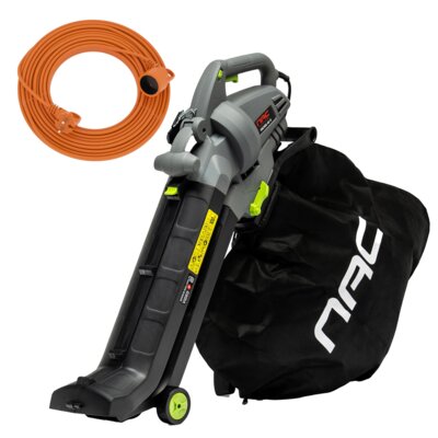 Odkurzacz do liści NAC VBE300-AS-G elektryczny + Przedłużacz ACAR M01884 (25 m)